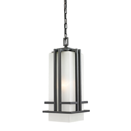 Z-Lite 550CHM Oiled Bronze Abbey 1 Light Outdoor Pendant