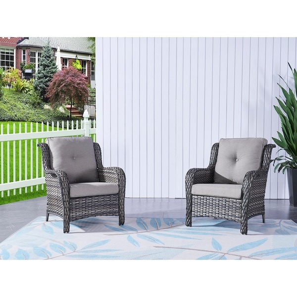 Pocassy 5Piece Patio Furniture Set with Ottomans