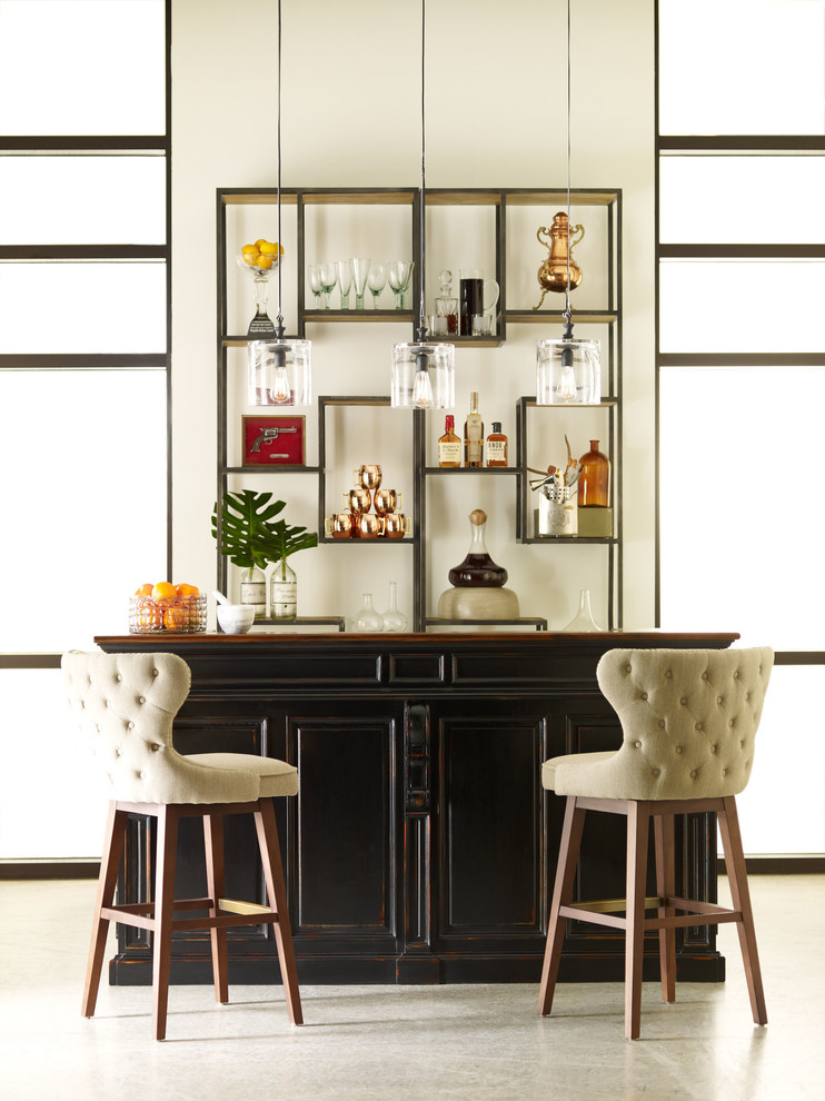 Geometric Reclaimed Wood and Iron Bookcase 102 quot  Industrial   Bookcases   by Zin Home  Houzz