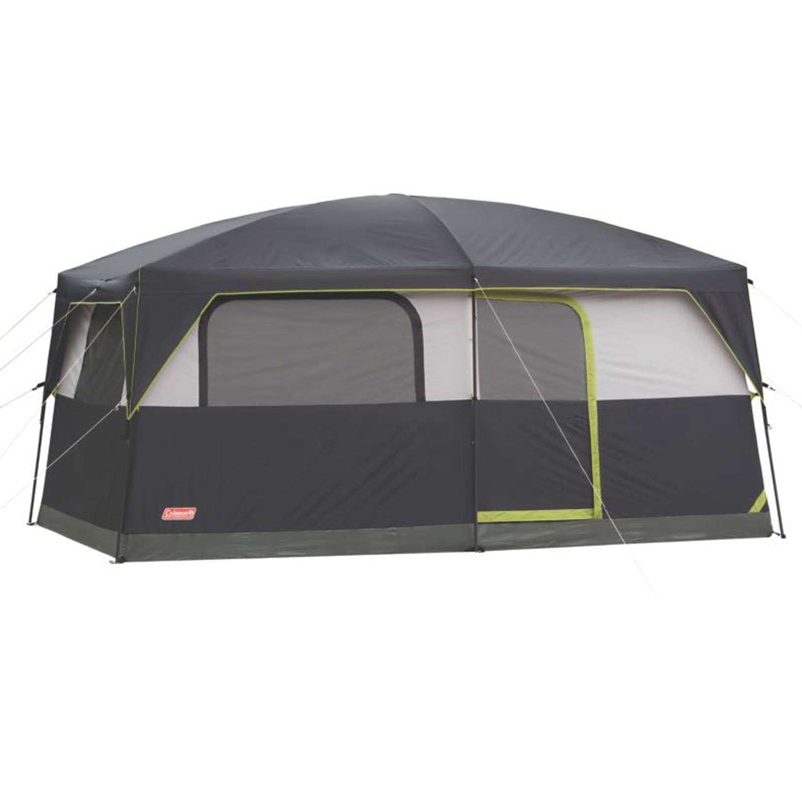 Coleman Prairie Breeze 9 Person Camping Tent w/Fan & Light | 14 x 10' (2 Pack)