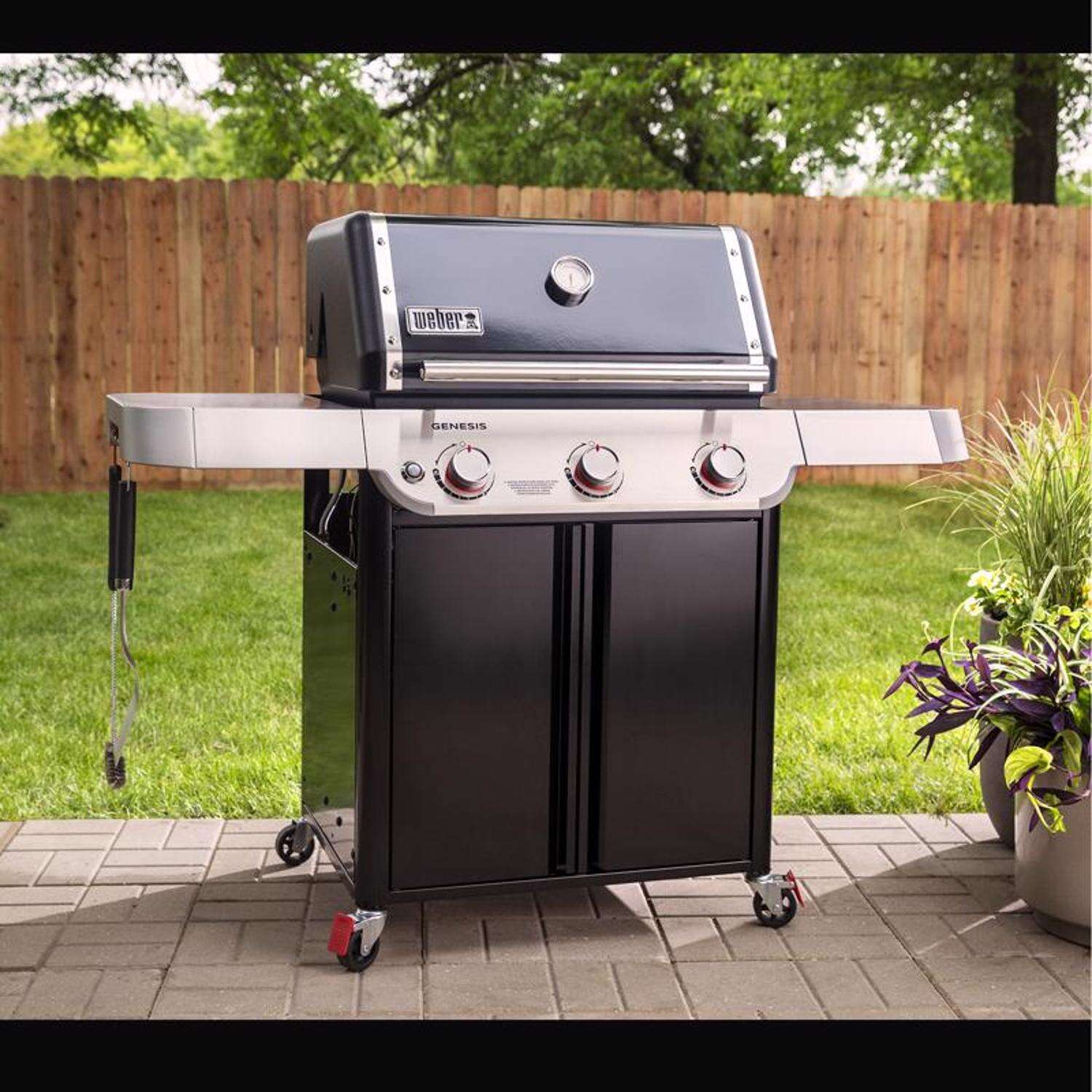 Weber Genesis E-315 3 Burner Natural Gas Grill Black