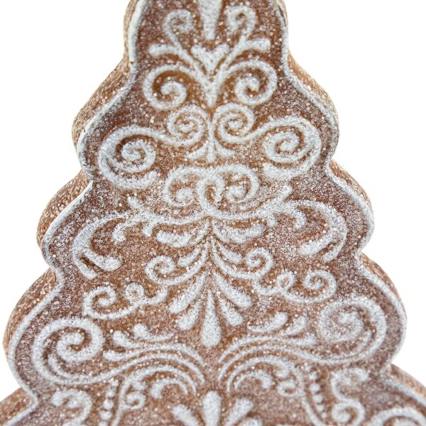 Glittered Gingerbread Tree Christmas Decoration