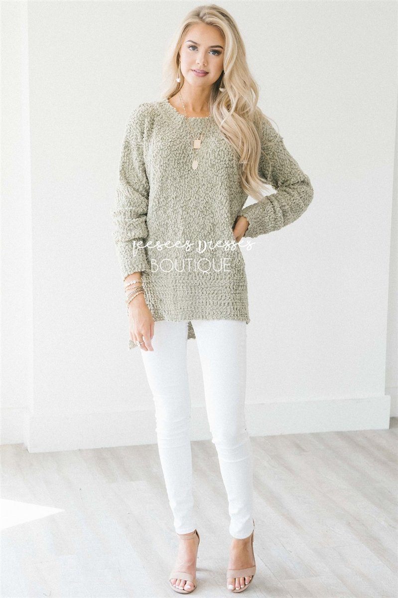 Cozy Fall Popcorn Pullover Round Neck Sweater