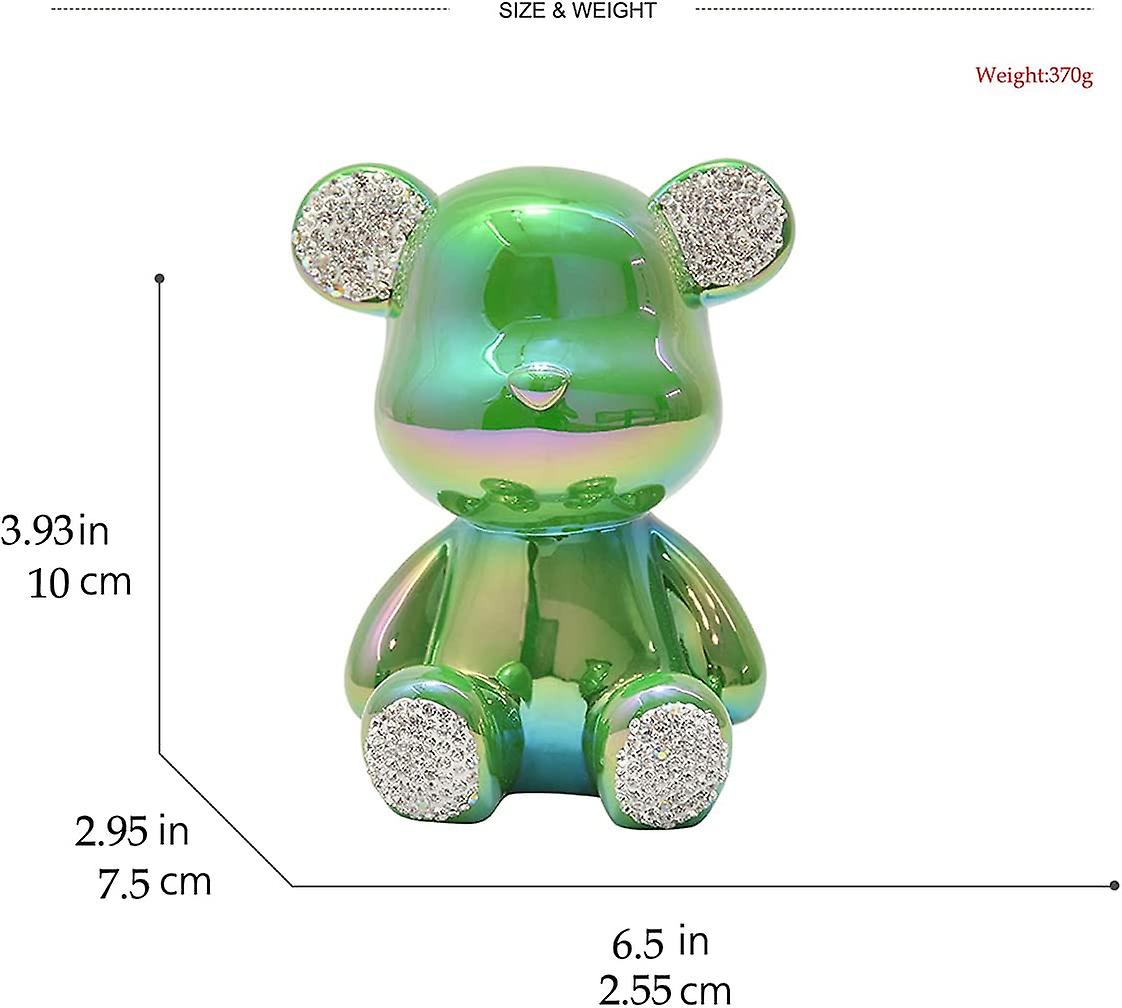 Collectible Figurines Big Bear Bling Home Decorations-green