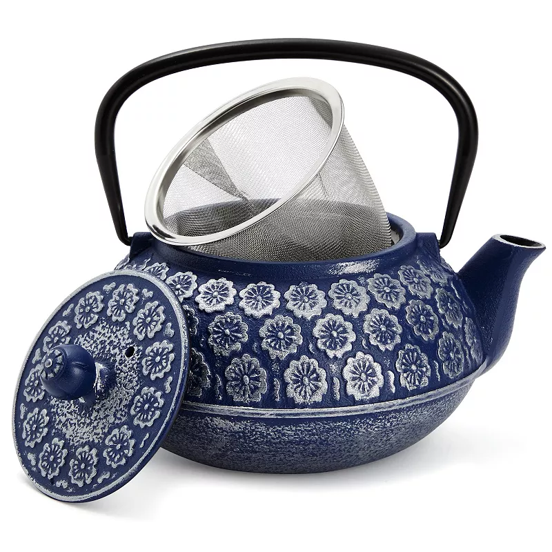 Japanese Cast Iron Teapot With Infuser For Loose Leaf And Tea Bags (34oz)