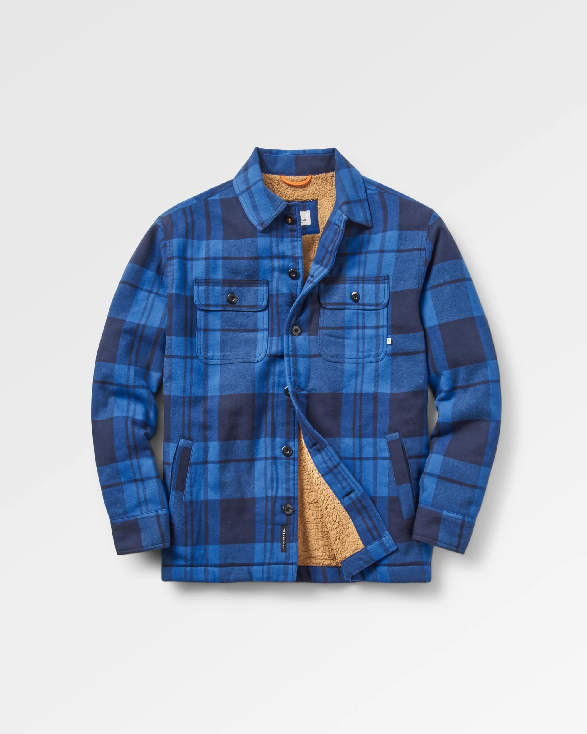 Freestyle Sherpa-Lined Overshirt - True Blue