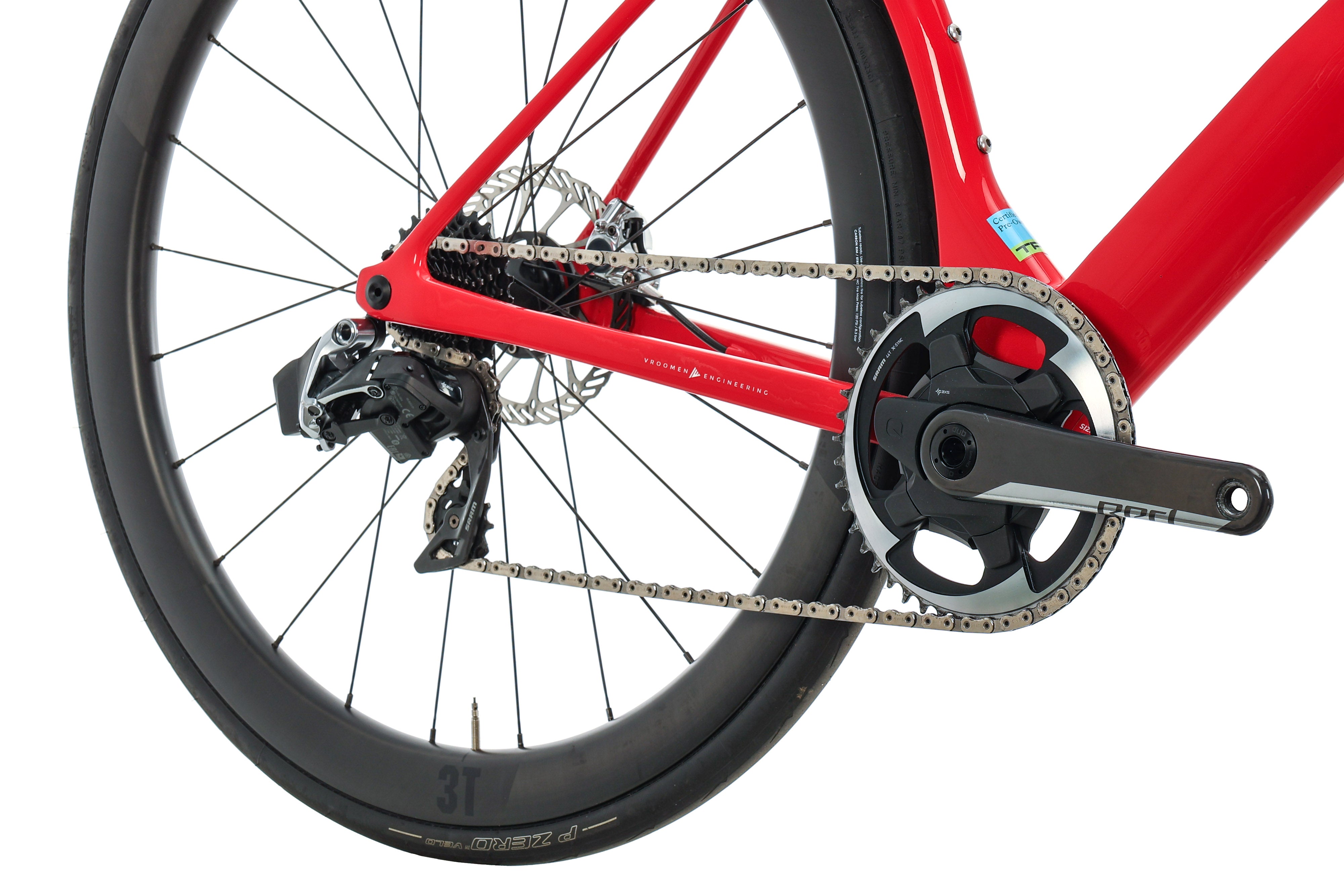 3T Strada TEAM Red AXS eTap Road Bike - 2020, X-Large