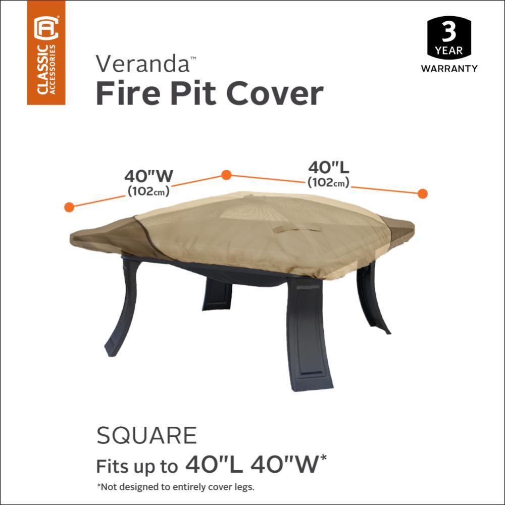 Veranda 40-in Square Fire Pit Cover