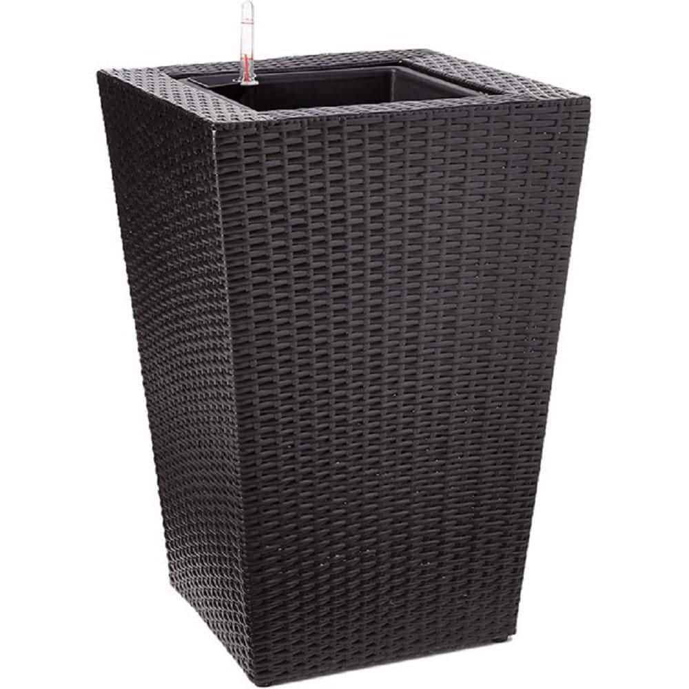 DMC Vista 24 in. Square Resin Wicker Planter 78373