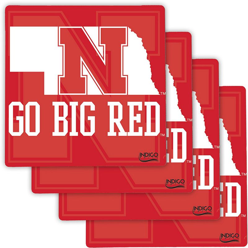 Nebraska Huskers Four-Pack Specialty Coaster Set