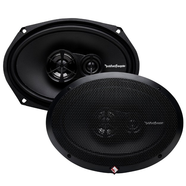 Rockford Fosgate R169x3 6x9 Full Range 3 way 65 Watts Rms 130 Watts Peak Grilles Included