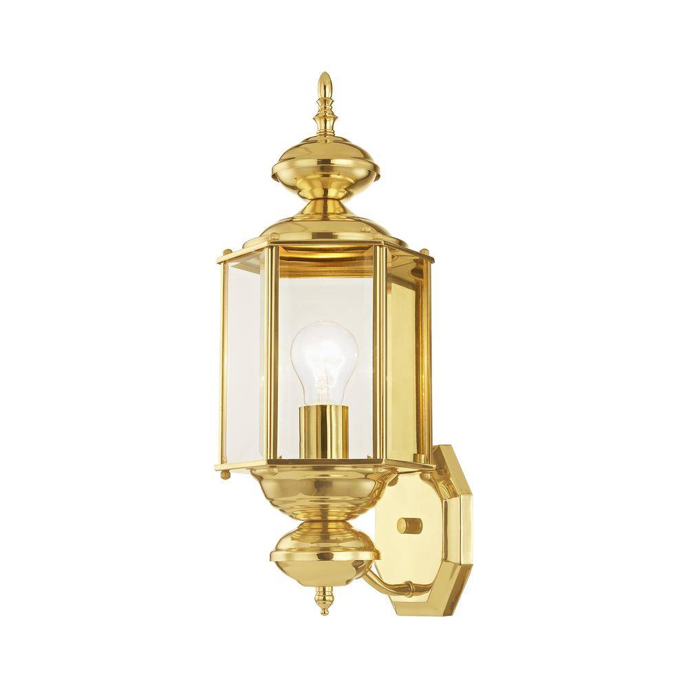 AVIANCE LIGHTING Outdoor Basics 1 Light Polished Brass Outdoor Wall Sconce 2006-02