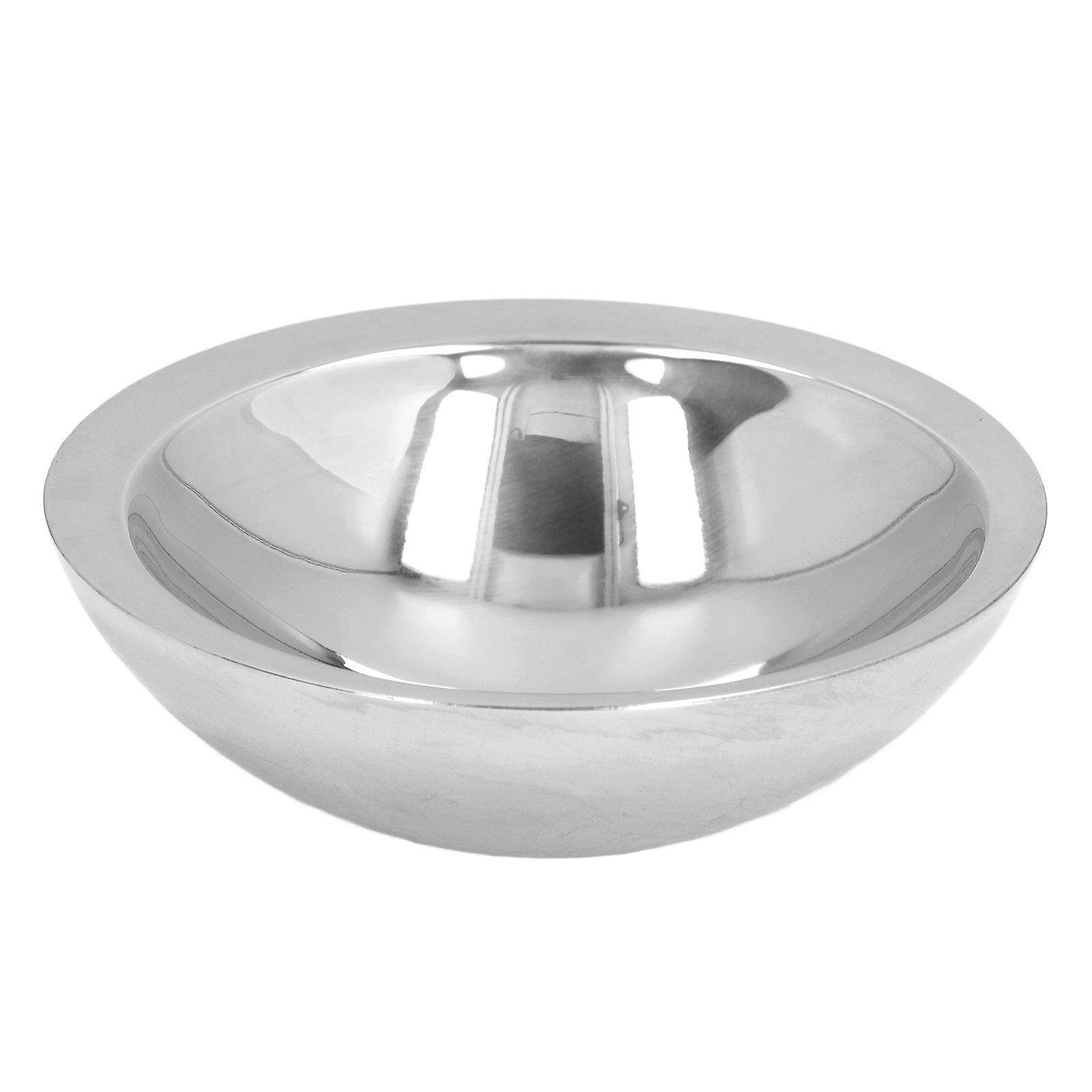 Stainless Steel Bowl Lightweight Double Wall Serving Bowl For Soup Cooked Food Salad Fruit