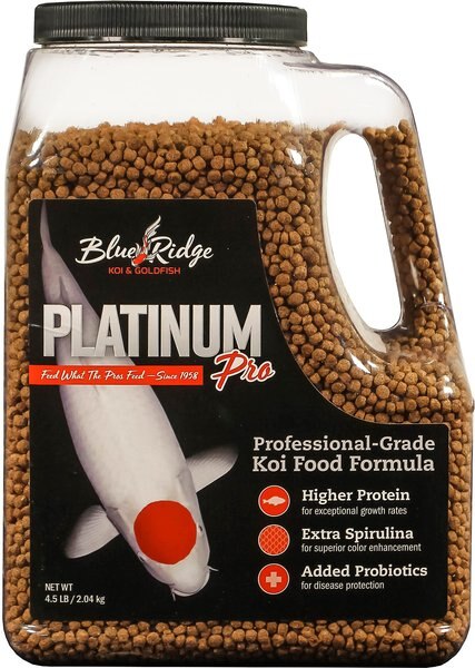 Blue Ridge Koi and Goldfish Platinum Pro Formula Koi and Goldfish Food