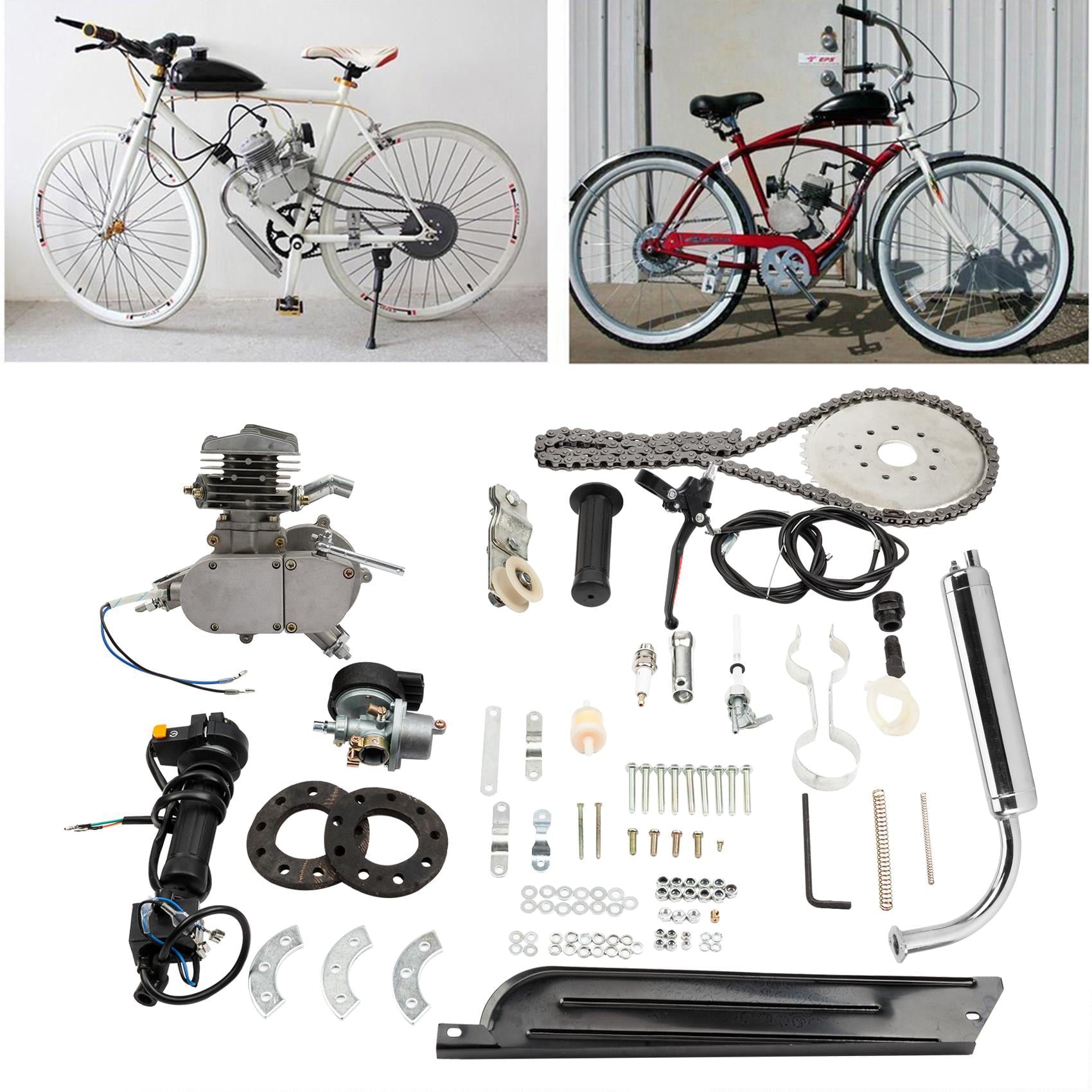 Zimtown Bicycle 2 Stroke 80cc Petrol Gas Motorized Engine Bike Motor Kit