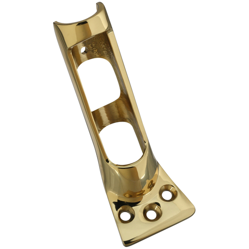 National Hardware N225-821 Flag Pole Bracket Solid Brass Gold