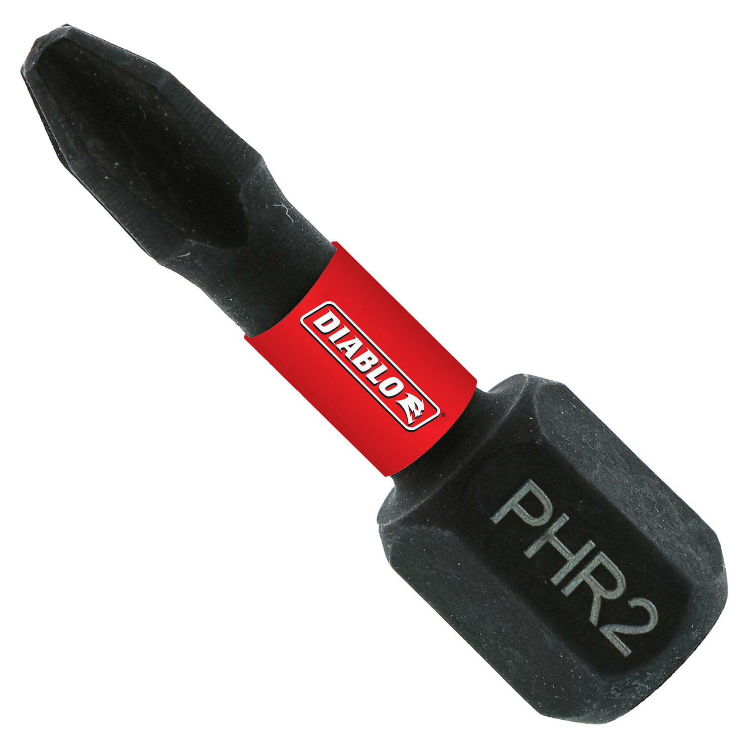 Diablo Phillips Reduced #2 X 1 in. L Drywall Screwdriver Bit Black Oxide 2 pk