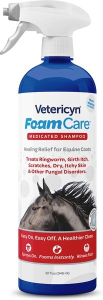 Vetericyn FoamCare Equine Medicated Shampoo， 32-oz bottle