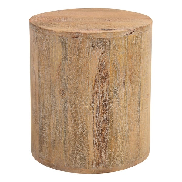 Caden Wood Drum Coffee Table