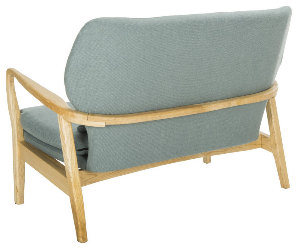 Maria Loveseat Blue/ Natural   Modern   Loveseats   by Virgil Stanis Design  Houzz