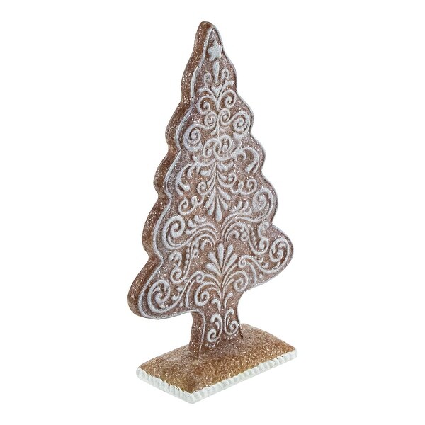 8.25 Glittered Gingrebread Tree Christmas Decoration