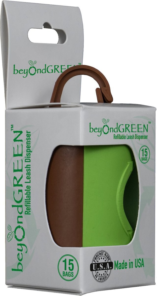 beyondGREEN Poop Bags Dispenser with Plant-Based Dog Waste Bags