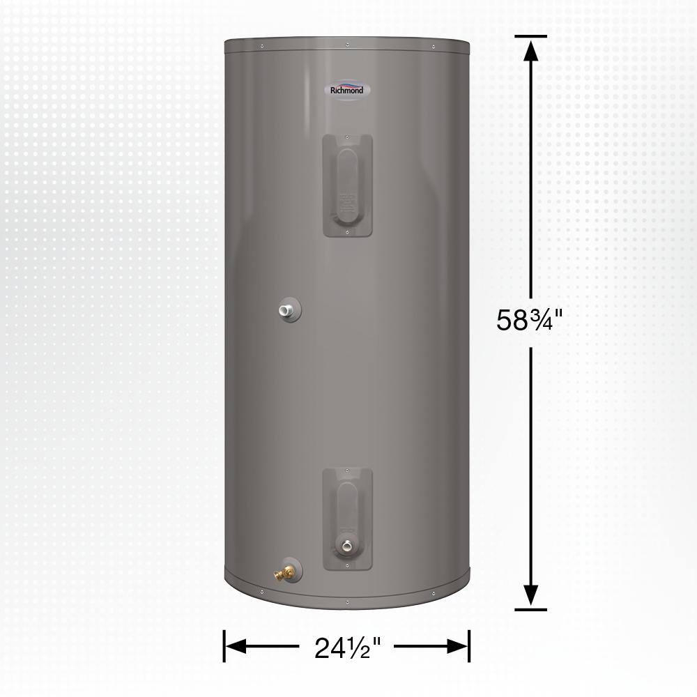 Richmond 80 Gal. Solar 6-Year 4500-Watt Universal Connect with Element Electric Water Heater S80U-1