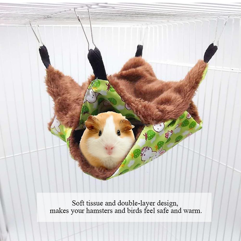 Soft Dual Layer Pet Hammock Hanging Bed Pet Blanket For Small Animals 20 * 20cm