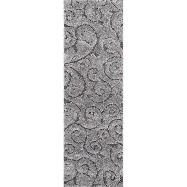 2 x27 8 quot x8 x27 Machine Made Maisha Area Rug Dark Gray Nuloom