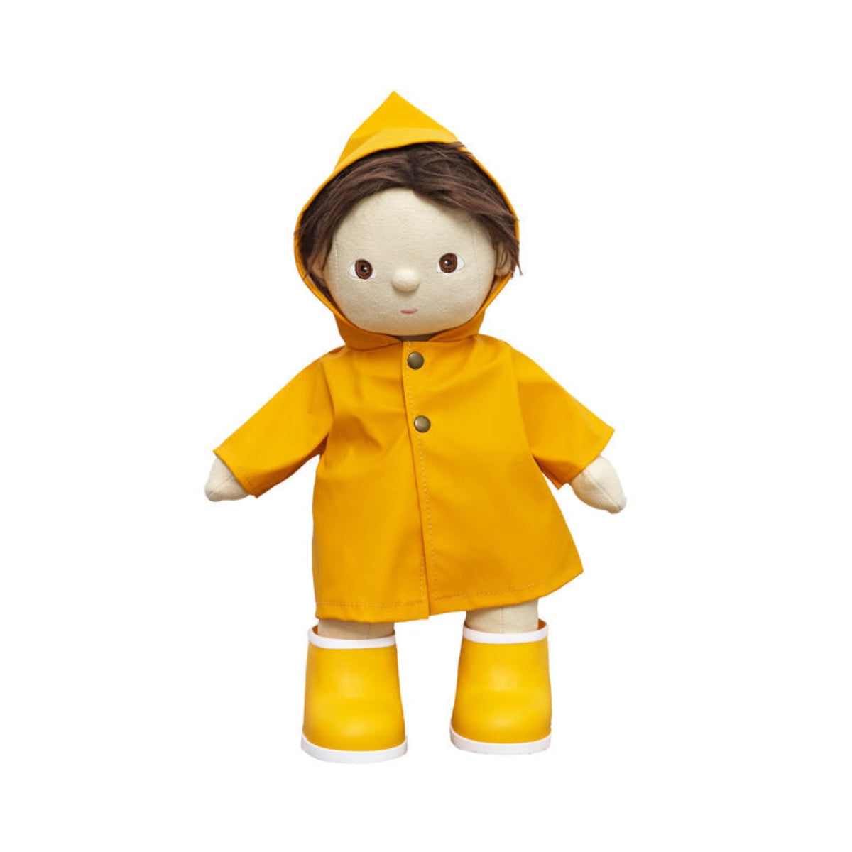 Dinkum Doll Rainy Play Outfit - Yellow by Olli Ella