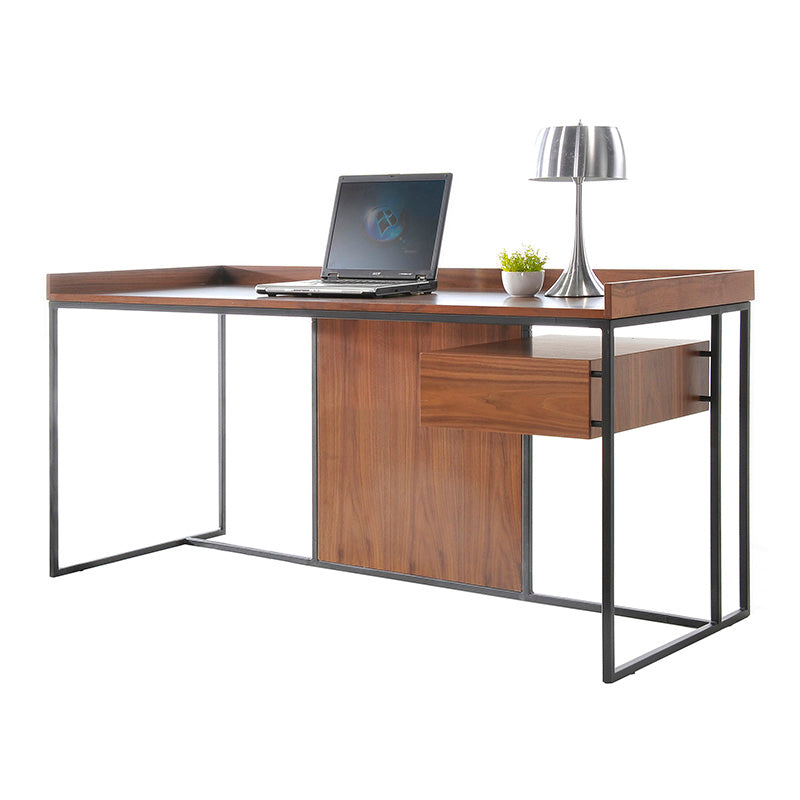 Leo Retro Desk  160cm - Walnut