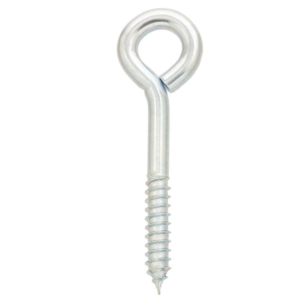 Everbilt 516 in. x 6 in. L Zinc-Plated Lag Thread Screw Eye 806936