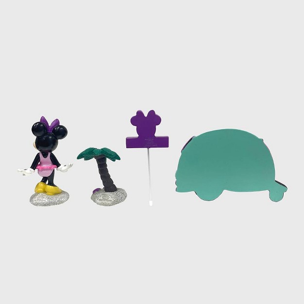 Disney 4pc Polyester stone Minnie Mouse Miniature Garden Set