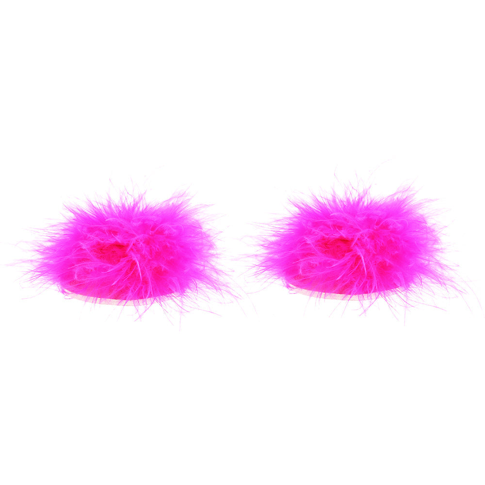 Nipple Couture Marabou Covers in Pink