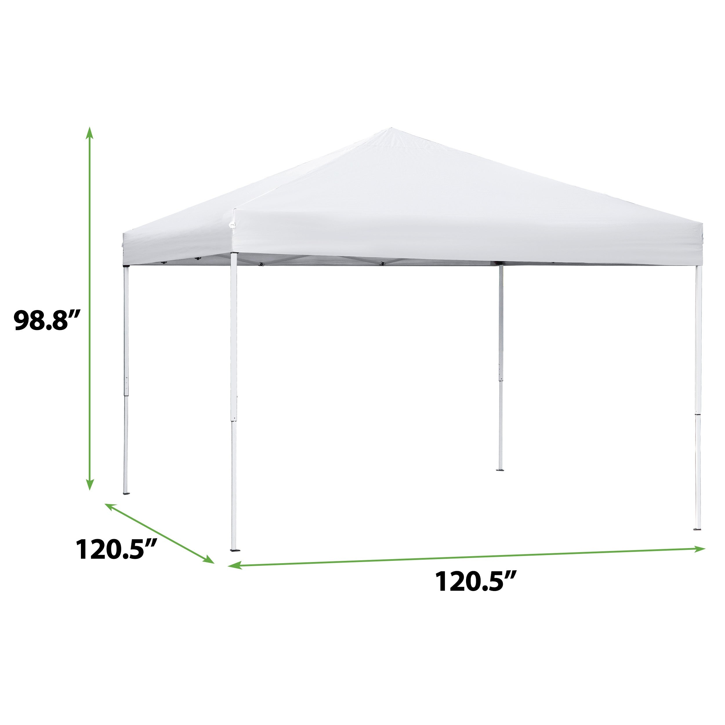 ZENY 10 x 10FT Party Tent Pop-up Canopy Foldable Waterproof Gazebo Tent with Carrying Bag White