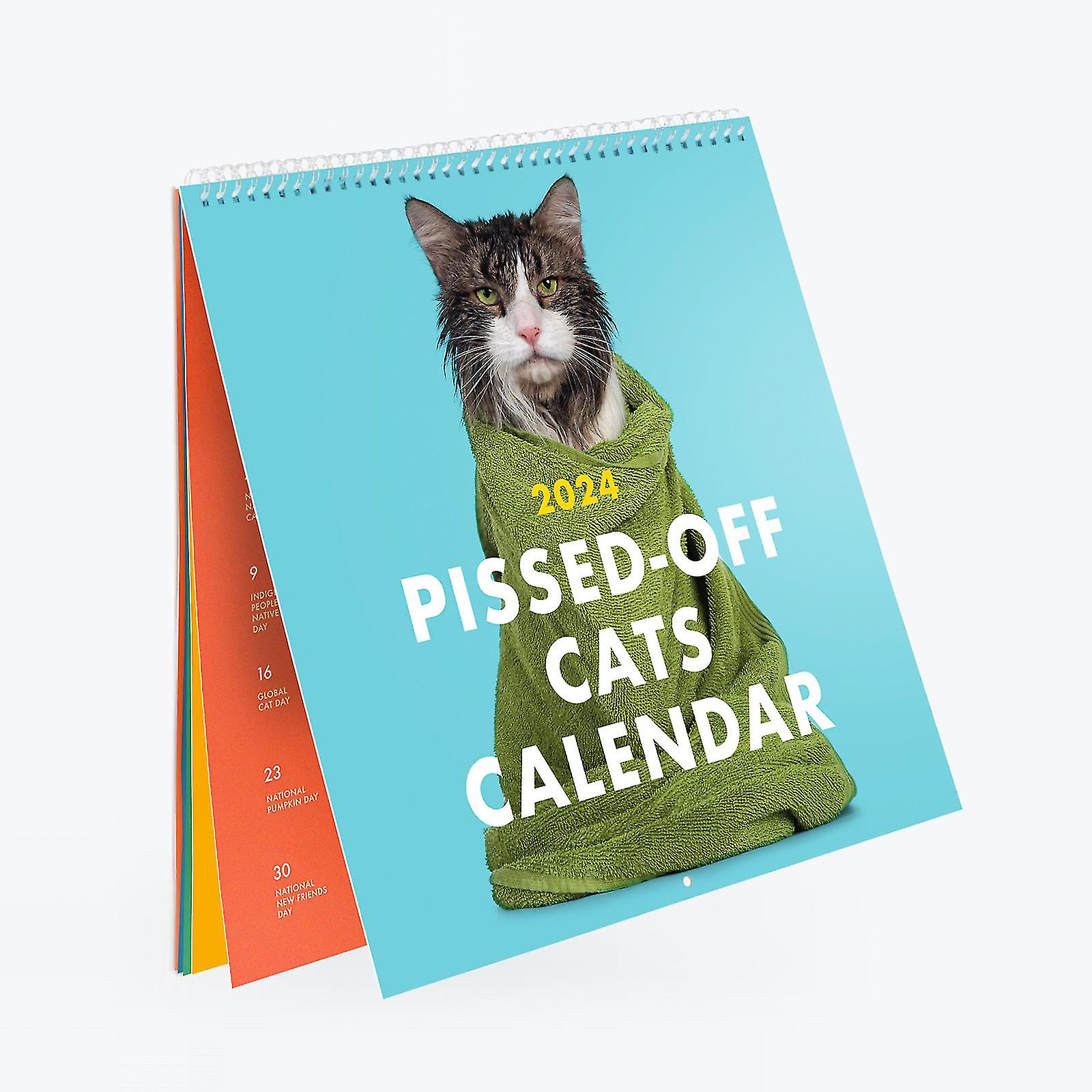 2024 Pissed-off Cats Calendar - Funny， Sassy Holiday Gift For Cat Lovers