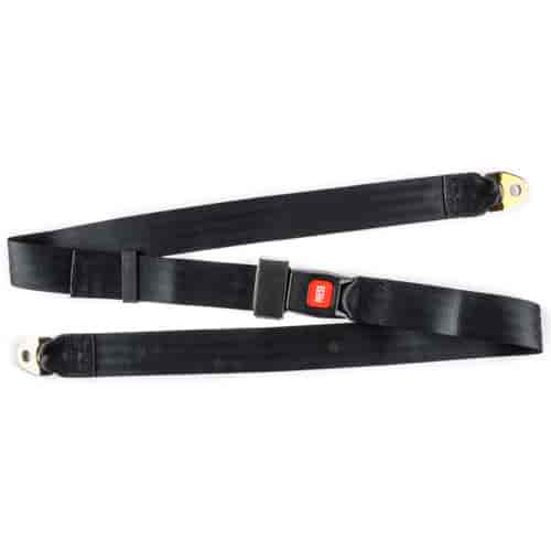 JEGS 70070 2-Point Non-Retractable Seat Belt Length: 74 in. Belt Width 1 7/8 in.