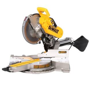 DW 15 Amp Corded 12 in. Double Bevel Sliding Compound Miter Saw with XPS technology Blade Wrench and Material Clamp DWS780