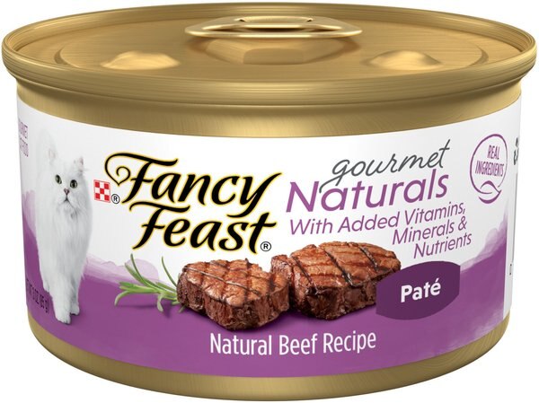 Fancy Feast Gourmet Naturals Beef Recipe Pate Canned Cat Food