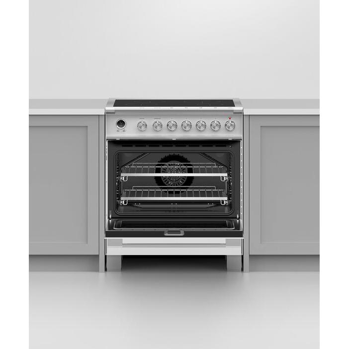 Fisher & Paykel 30-inch Freestanding Electric Range with Induction Technology OR30SCI6W1