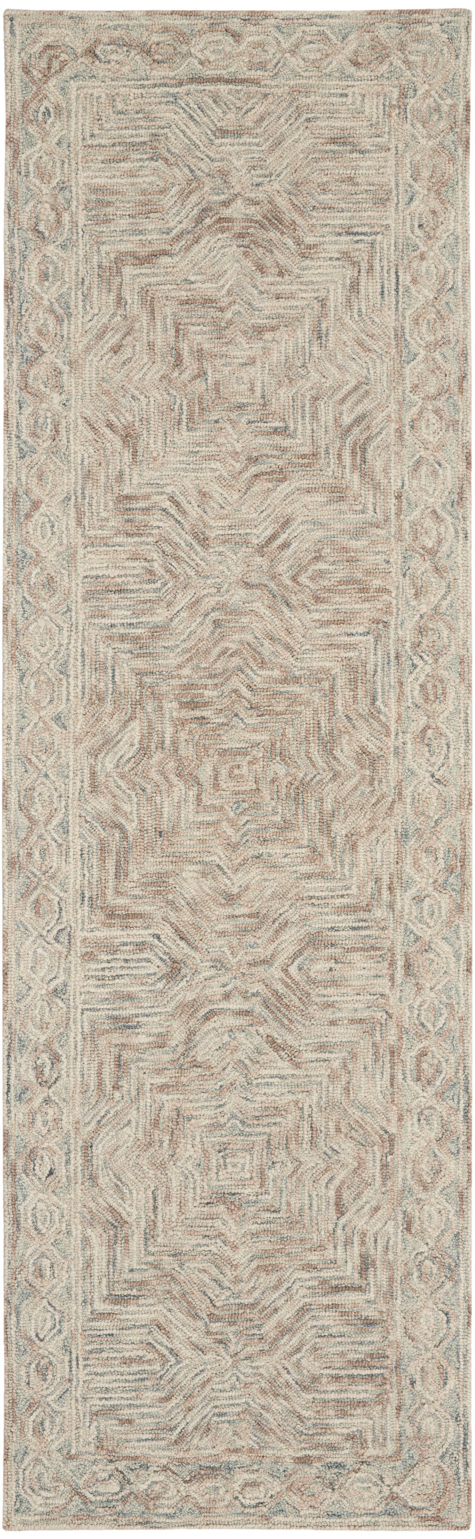 Interlock Blue/Ivory Rug