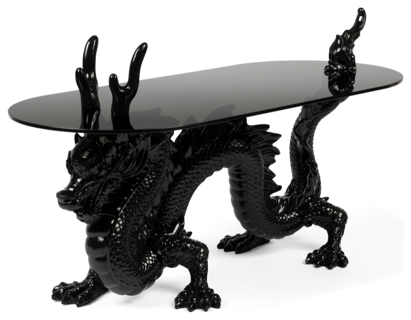 Sculptural Art Deco Coffee Table  Bold Monkey Dragonized   Asian   Coffee Tables   by Oroa   Distinctive Furniture  Houzz