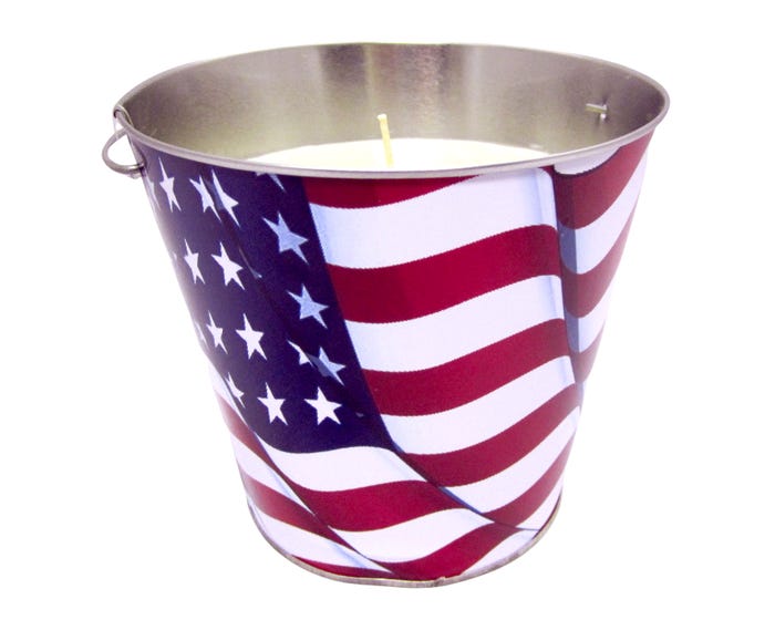 Ambia American Flag Design Citronella Bucket - AY71-33085