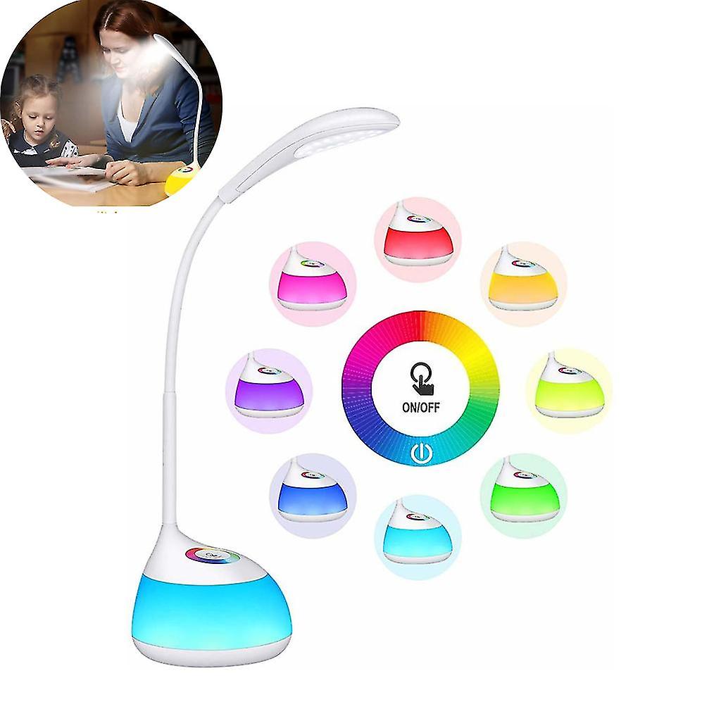 Desk Lamp For Children 16 Led Dimmable Bedside Lamp With Touch Control， Night Light