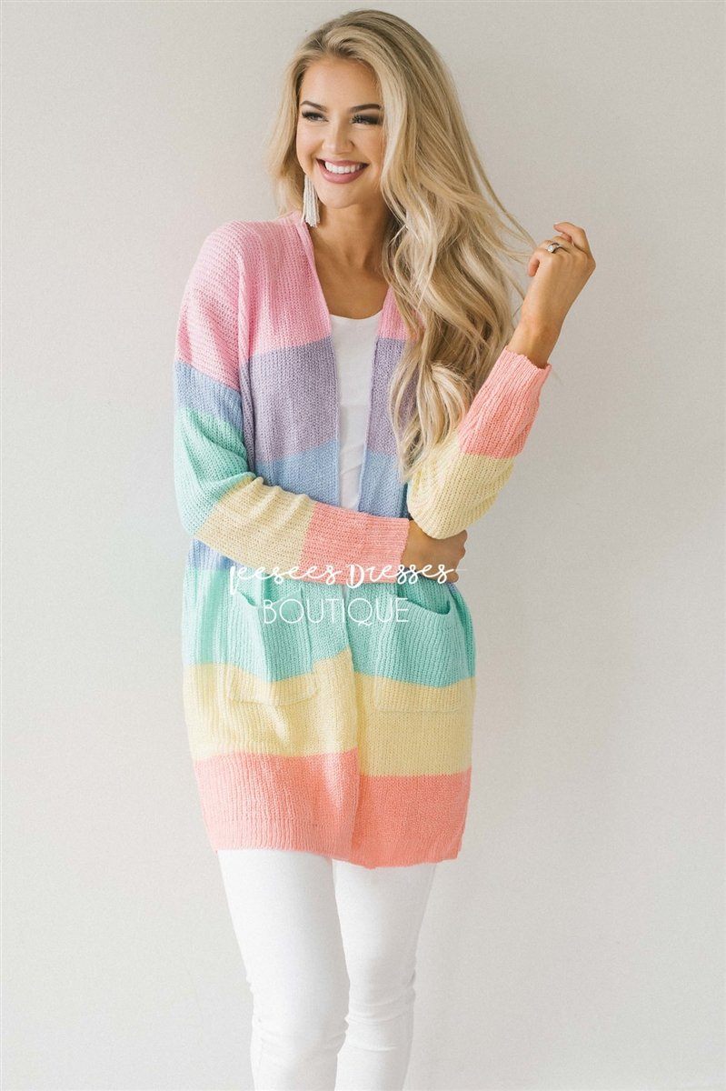 Cutie Color Block Cardigan