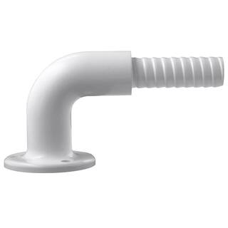 90 Degree White Aluminum ADA Hand Rail Return Post 235967