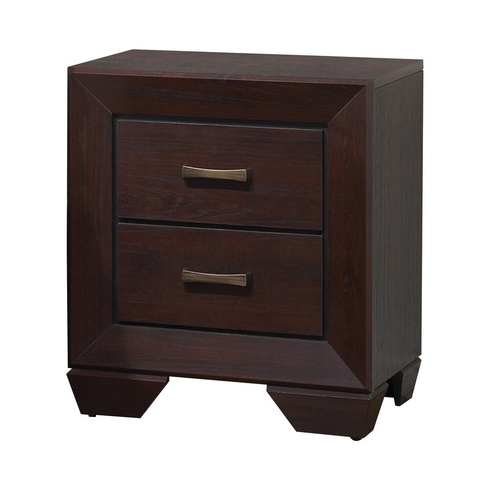 Oatfield Dark Cocoa 3 piece Storage Bedroom Set with Chest