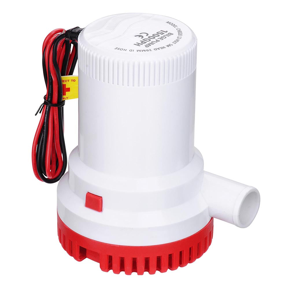 Yescom Marine Boat Electric Bilge Pump 1500Gph 12 Volt