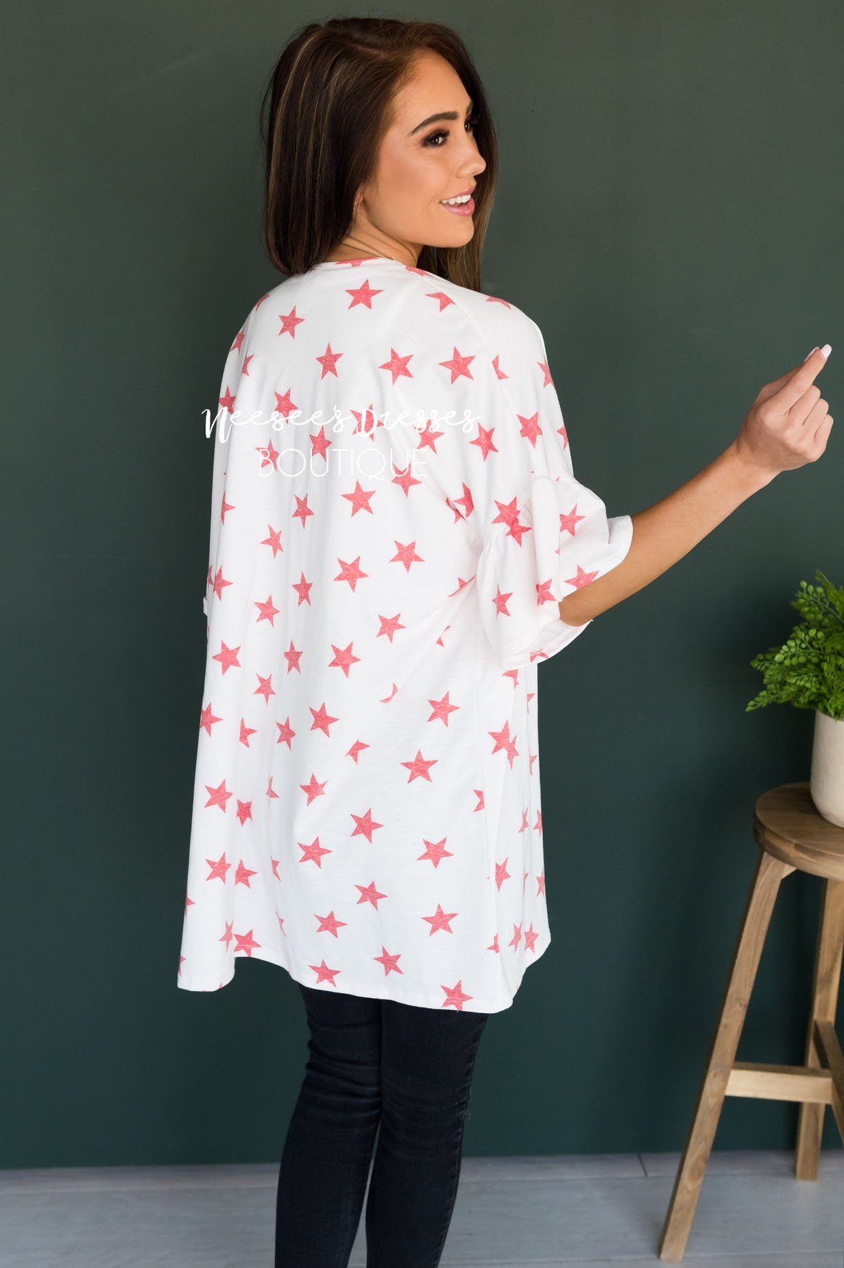 Star Spangled Modest Kimono