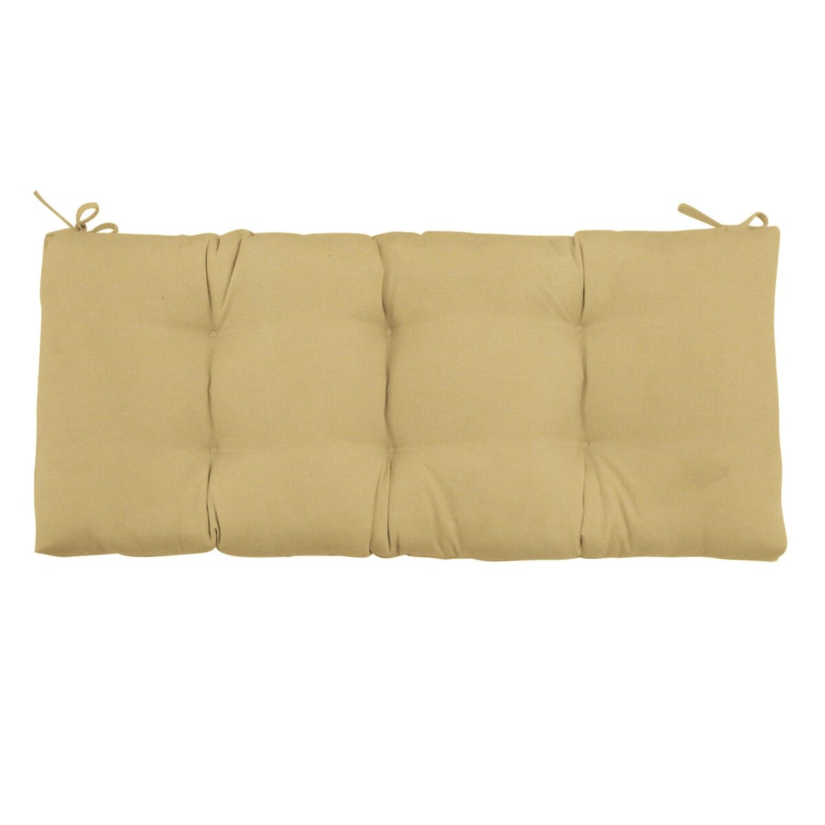 Sunbrella Canvas Wheat Small Outdoor Replacement Bench Cushion By Signature